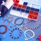 1560pcs Patriotic Acrylic Crystal Beads – 4th of July Loose Spacer Beads in Red, White & Blue for DIY Bracelets, Jewelry Making, and Crafts, Includes 4mm, 6mm & 8mm Sizes